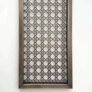 Quality Burnished Brass Crimped Wire Grille Diamond Mesh 3-10mm Aperture for sale
