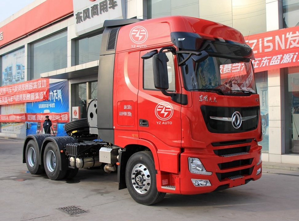 3800 1350mm Wheel Base 6X4 Natural Gas Tractor Trailers For Construction