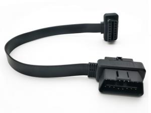 Quality Pass Through To OBD2 Flat Extension Cord For OBD Connectors And Plugs for sale