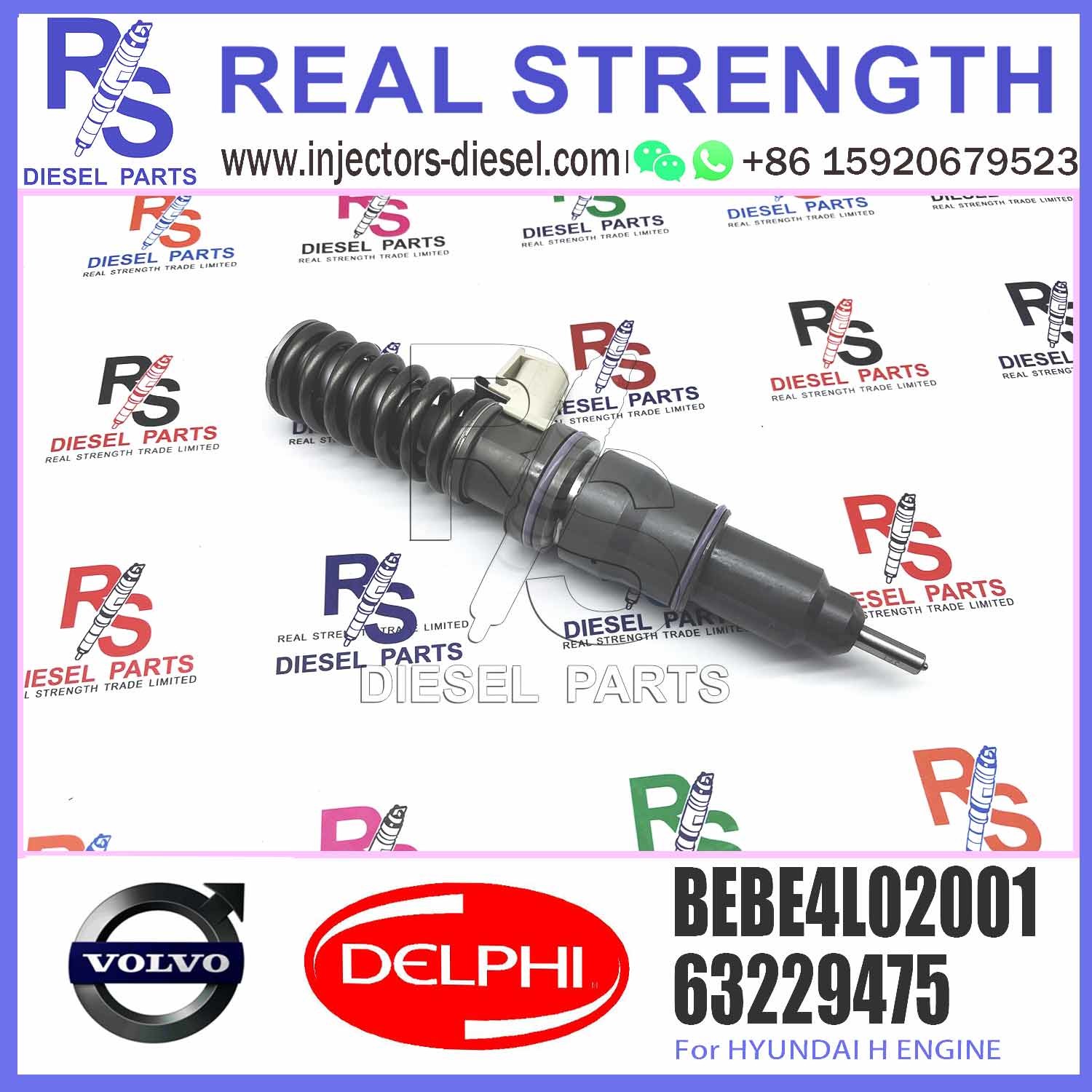 Diesel engine parts fuel Injector 63229475 33800-82700 BEBE4L02001 BEBE4L02002 BEBE4L02102