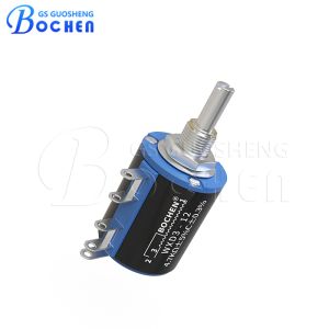 Buy cheap 16mm Shaft 5 Turns 100k Multi Turn Potentiometer High Accuracy 1W WXD3-12 from wholesalers
