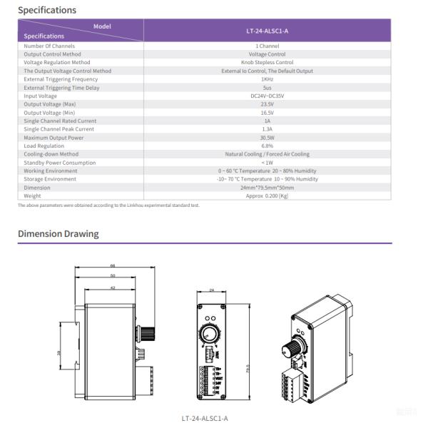 ALSC1 Series Analog Lighting Controller Voltage Type 1 Channel
