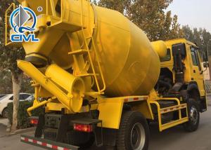 Quality 290hp America Motor 4x2 Concrete Mixing Equipment Howo 8CBM Capacity 300L Yellow Color for sale