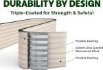 Galvanized Steel Raised Garden Bed 6.4*2.6*2 Ft Modular Planter For Gardening