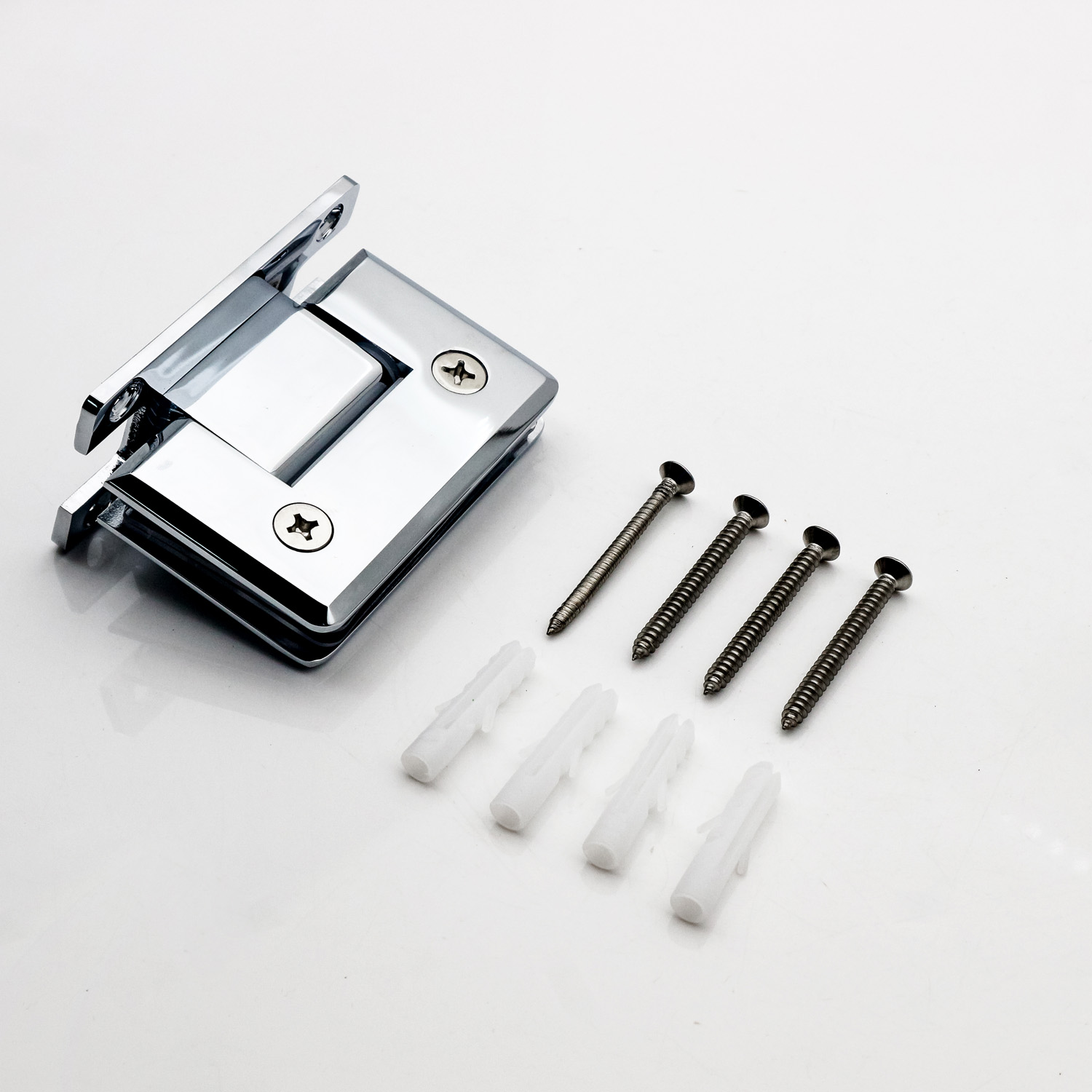 Frameless Glass Door Hinge PSS/SSS/MB Finish 90 Degree Solid Brass for Shower Room Door