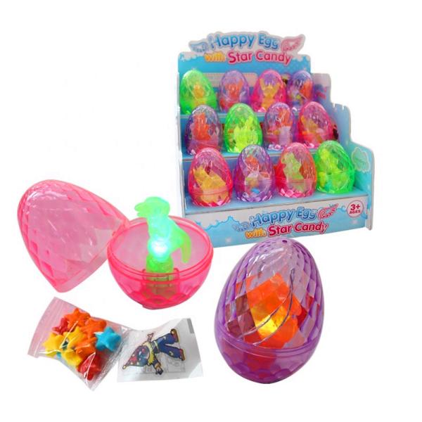 Surprise Dinosaur Egg Light Up Candy Multicolored Compressed Sweets 2G