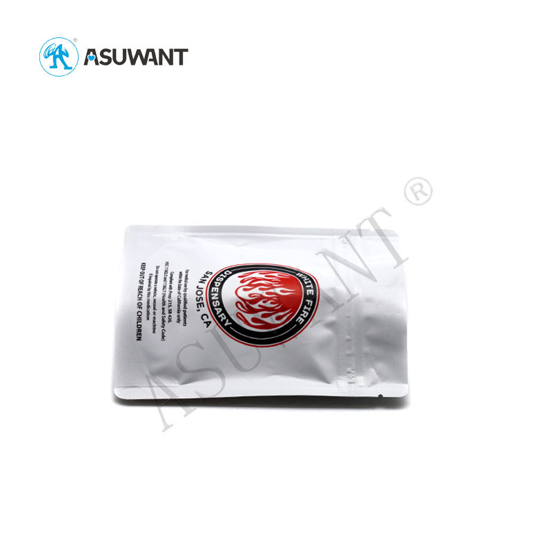 Laminated Material Smell Proof Zipper Bags Custom Packaging For Madical Marjuana