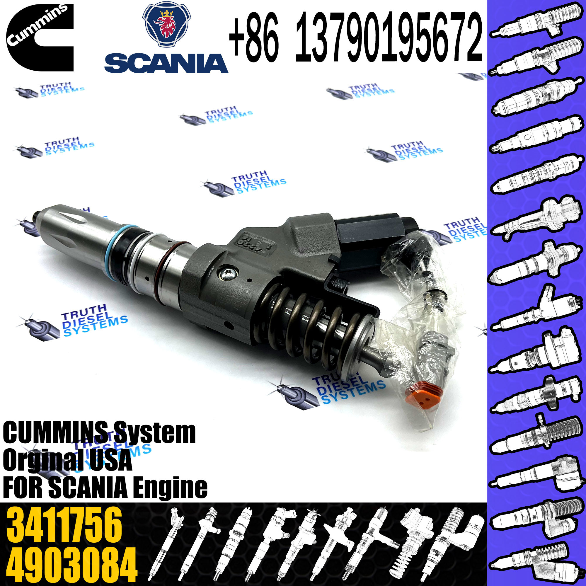 Fuel Injector 4061851 4902921 4903472 4088384 4928171 3411756 3411753 for Cummins M11 QSM11