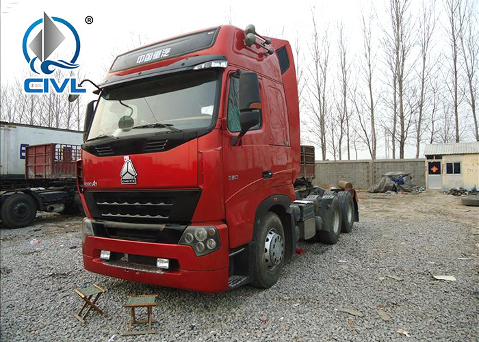 New Sinotruck HOWO A7 6 X 4 10Tire Tractor Head 420HP Engine EuroII Emission Standard, LHD/RHD