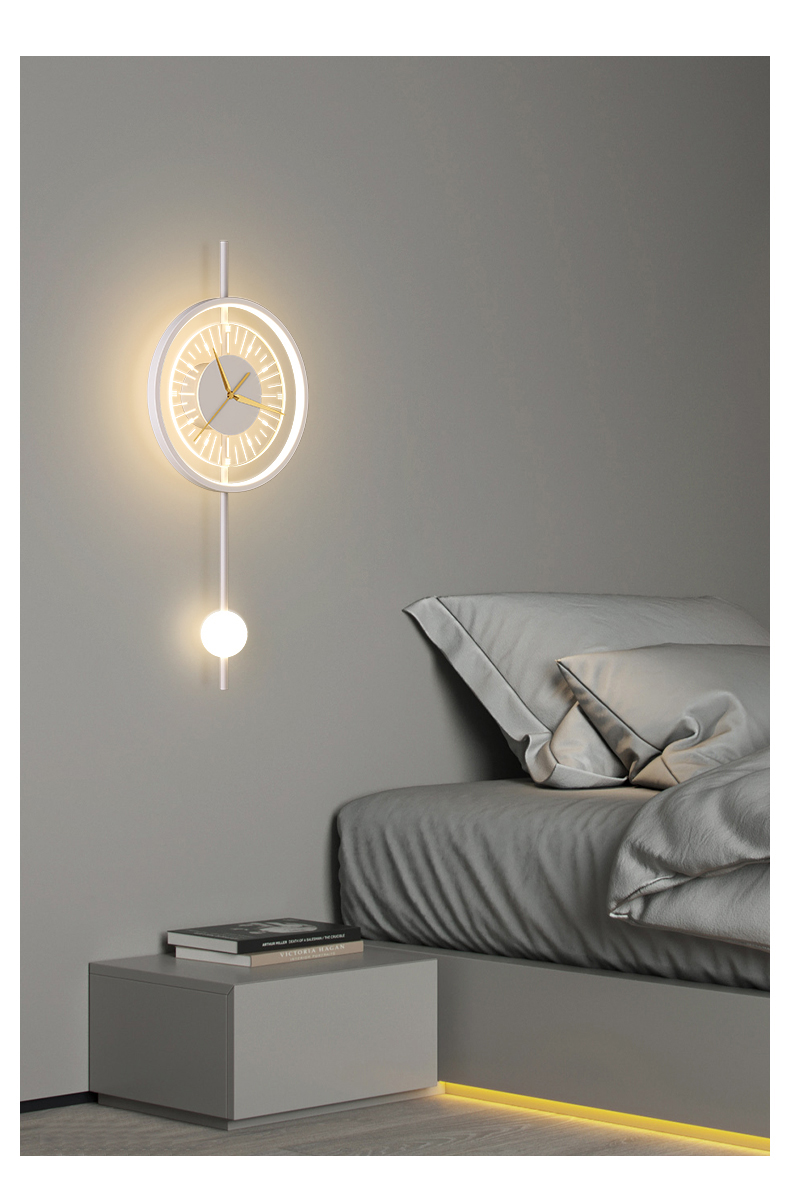 Modern Style Design Wall Lamp For Living Room Bedroom Background Hotel Clock Wall Lamp(WH-OR-252)