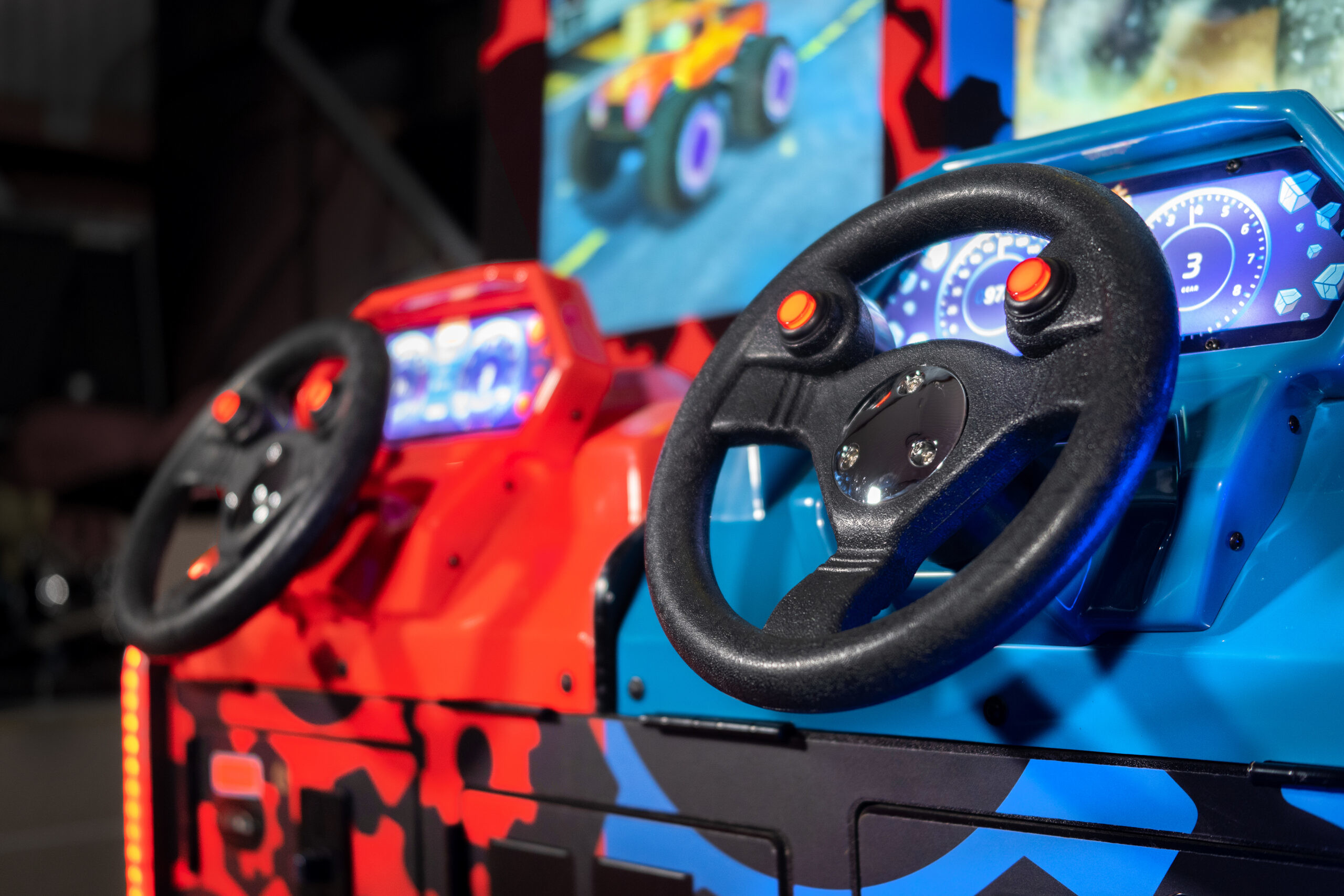 Dual Players Bigfoot Crush Action Packed Monster Truck Racing Game For Kids