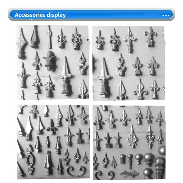 Point Welding Or Full Welding Aluminium Picket Fence Panels Wrought Iron Garden Fence