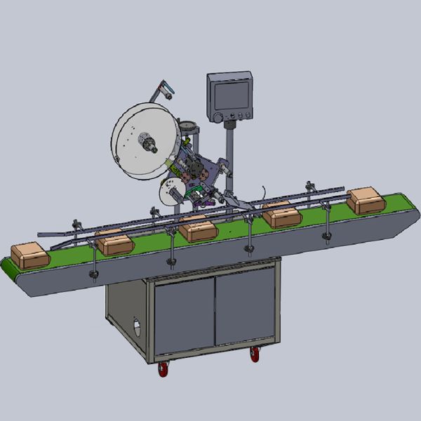 Pouch Flat Bag Labeling Machine Automatic Bag Labeler 100pcs/min Custom