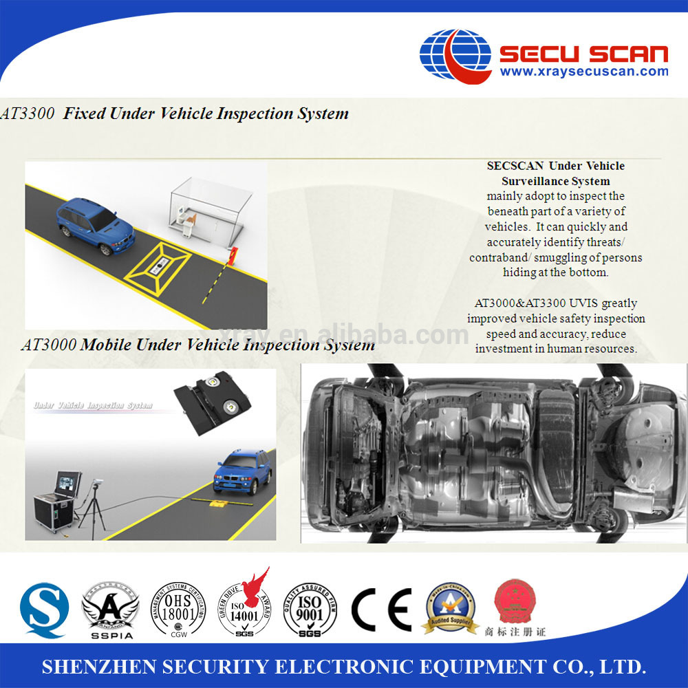 Driver Face Capture Camera Under Vehicle Surveillance System For Vip Facilities