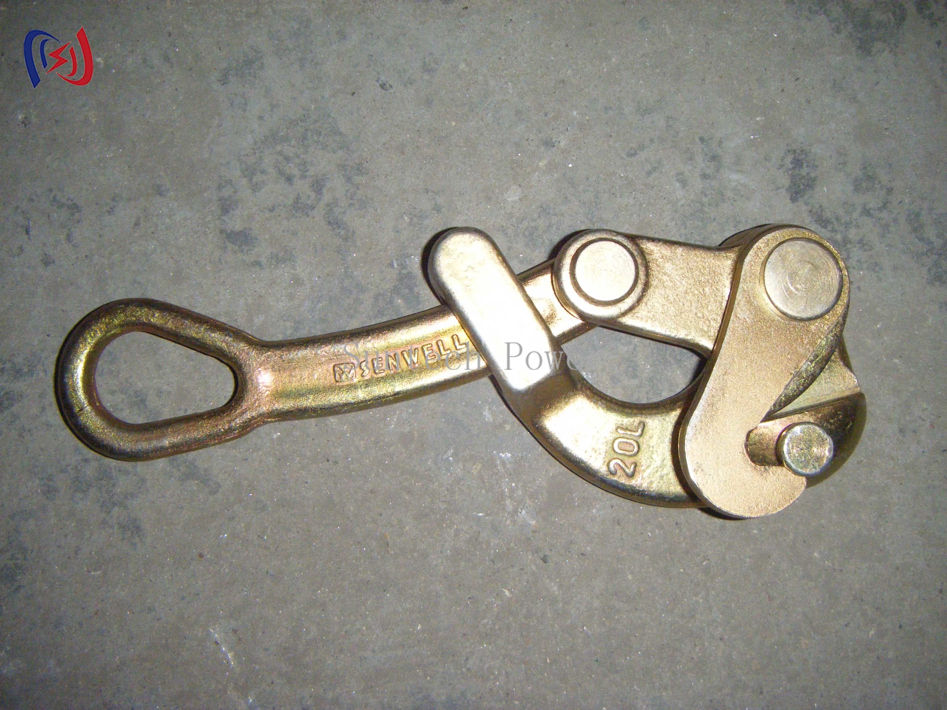 Single Cam Wire Cable Clamp Earth come along clamps wire grips For Steel Strand