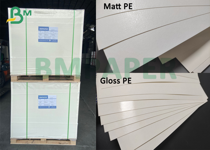 Polyethylene cupstock paper