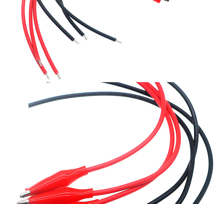 12V Red Black Alligator Clips Battery Cable