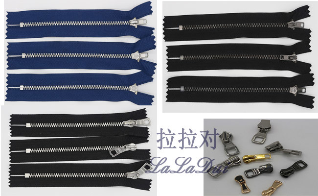 Polished Ykk Teeth Heavy Duty 2 Way Zippers , Long Heavy Duty Zippers For Leather