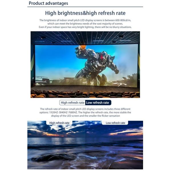 P1.53 Small Pixel Pitch LED Screen Ultra Slim 4K 8K Indoor LED Panel Display