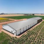 Custom Steel Structure Chicken House with Sliding Doors