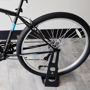 Indoor Bike Hub Mount Parking Stand for Garage Floor NOT for Disk Brakes Powder Coated