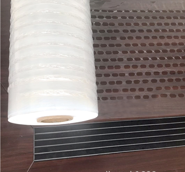 Perforated machine stretch film for food pallet wrapping,ventilated stretch film for fruits/flowers