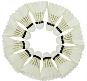 Quality Training Sport White Goose Feather Birdies Ball Game Shuttlecock Badminton for sale