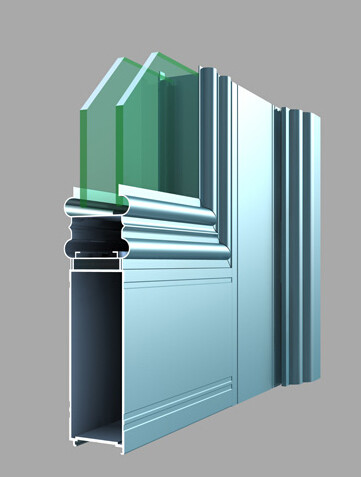 6000 Series Aluminum Alloy Door Casement Door Aluminium Frame Profile