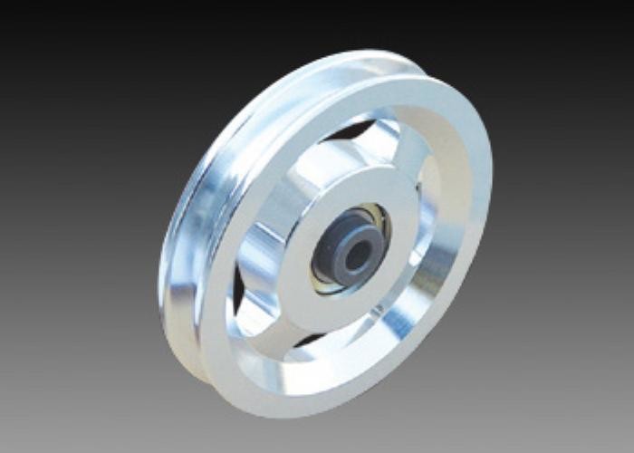 Oxidation Treatment Polished 90mm Metal Gym Pulley Wheels