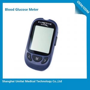 Quality Blood Glucose Monitoring Device With Silver Glucose Test Strips 85 X 52 X 15mm for sale