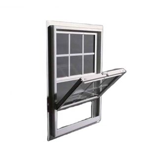 Quality Frosted Glass UPVC Window Single Hung with Customized Glass Applications for sale