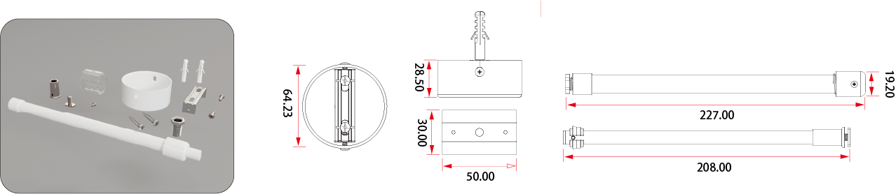 Metal base Mounting Accessories Kit