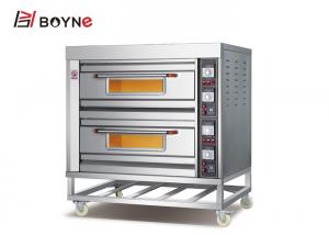 China Restaurant Electric Four Trays Industrial Baking deck Oven with wheel easy to move on sale