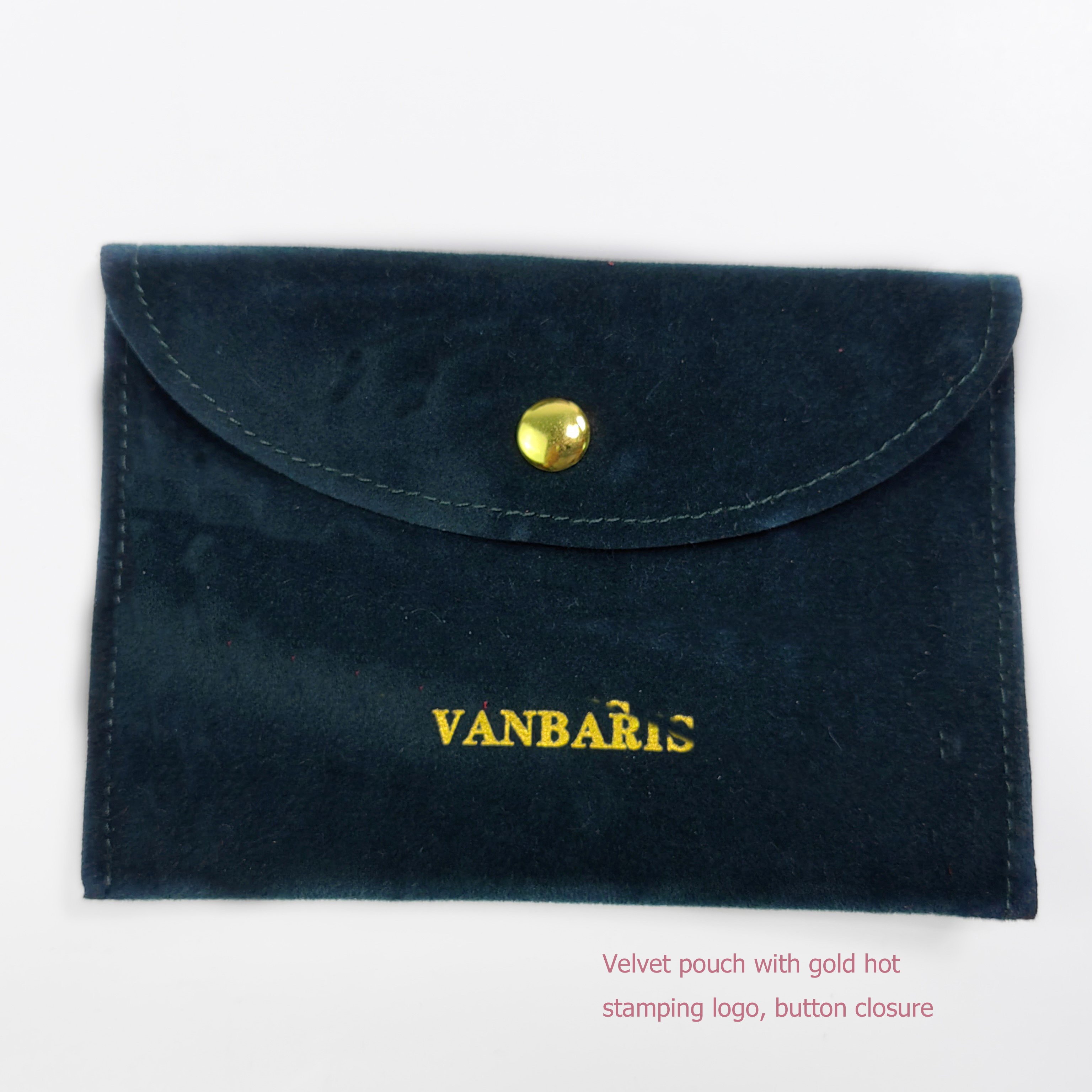 Customized Jewelry Packaging Bag With Envelop Style Industrial Watch Eyewear