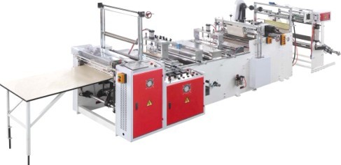 Outside Patch Carry Bag Manufacturing Machine , Plastic Bag Maker Machine 220V / 380V