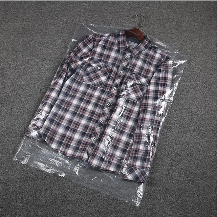 LDPE Transparent Clear Dry Cleaning Custom Printed Waterproof Plastic Garment Cover Bag