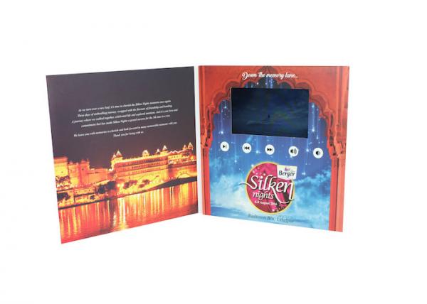 Buy Video In Folder 5 inch video wedding invitations brochure , Video Booklet with wedding pictures at wholesale prices