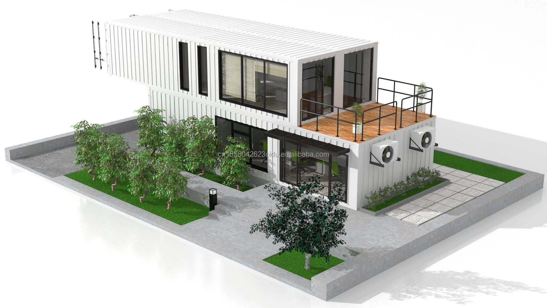 Foldable Puerto Rico Living 40ft Luxury Pack Shipping Container Casas Modulares Prefabricadas Pre Fab House for Market