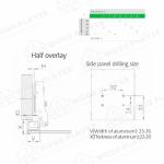 22mm-28mm Thick Soft Close Hydraulic Hinge For Cabinet
