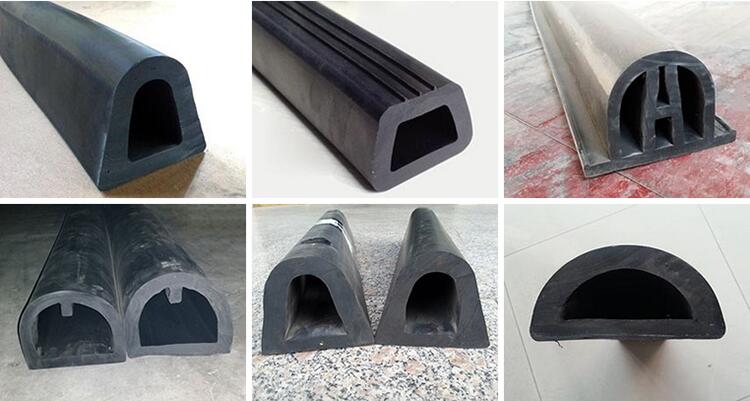 Customers' Requirements D Type Marine Boat Rubber Fender for Dock and Ship Bumper