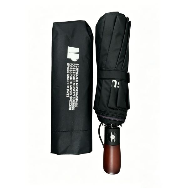 Custom Printed Logo Umbrellas Auto Foldable Umbrella