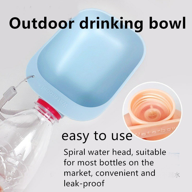 Pet Travel Cup Portable Dog Water Bottle Hanging Cat Water Cup Travel Outing Dog Water Bottle Pet Waterer