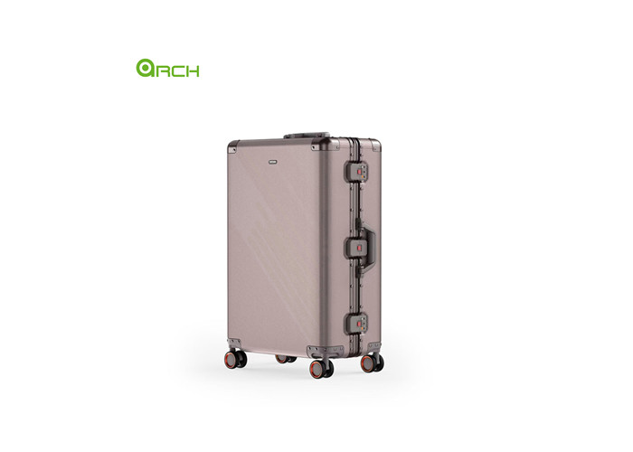 OEM/ODM Aluminium suitcase Trolley Travel Hard Sided Luggage with Double Spinner Wheels