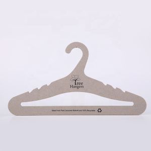 Custom Logo Dolls Clothes Cardboard Hangers Recyclable Paper Pet Hangers