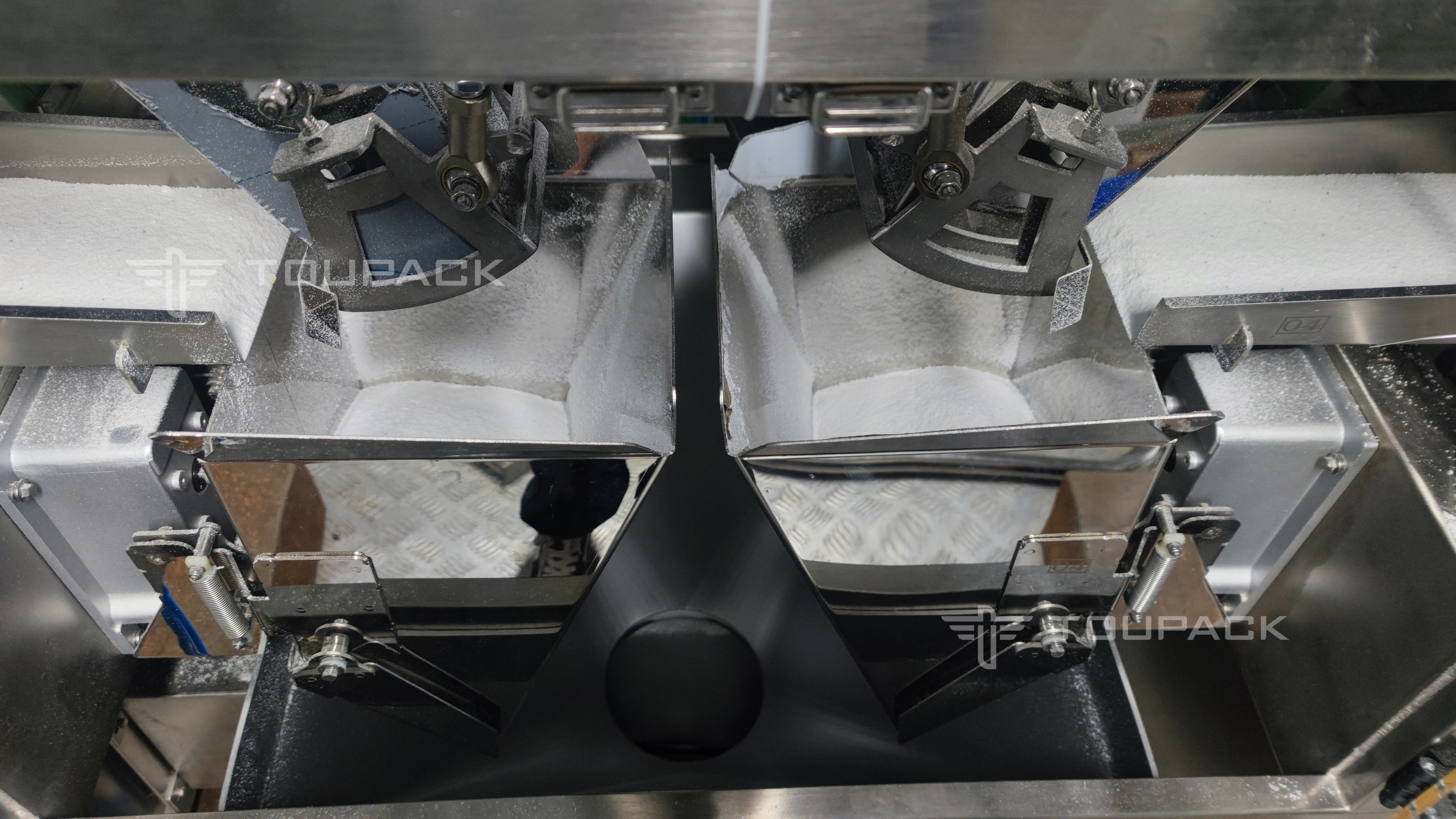 1kg 2kg 5kg Detergent Powder Bag Packing Machine Automatic Weighing For Powder Soap Packaging