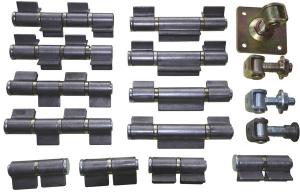 China welding hinge heavy duty, kinds of iron gate hinge, material: steel, finishing:self color or zinc plating on sale