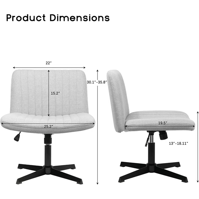Powder Coating Metal Ergonomic Swivel Chair Occasional Chair