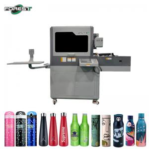 China Double-Station Cylinder UV Printer Metal Cans Thermos Cup Bottle Glass UV Printer Round Digital Printing Machine on sale