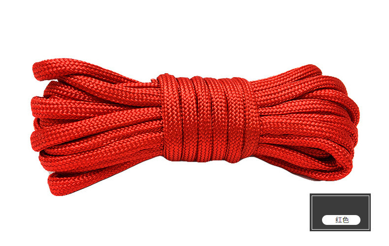 Colorful Orange Nylon Rope ISO9001 Double Braided Polyester Rope