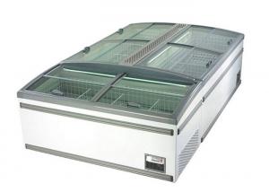 China Austomatic Defrost Supermarket Island Freezer Large Capacity Top Deep Combine Chiller on sale